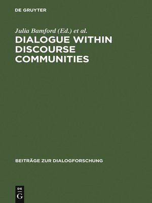 cover image of Dialogue within Discourse Communities